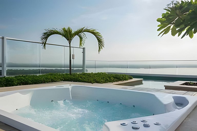 Luxury 2BR Jacuzzi Sea View 14th Floor