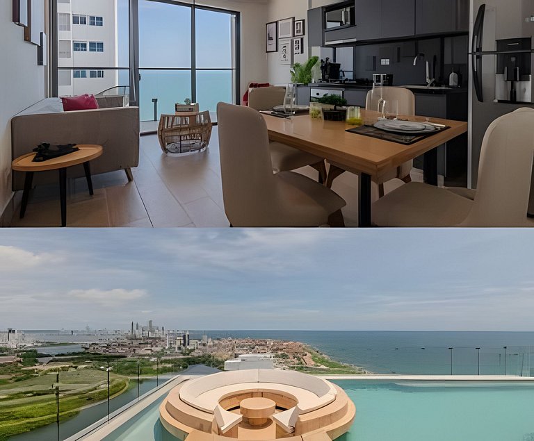 Oceanview 20th Fl/Rooftop Pool/Gym/Historic Center