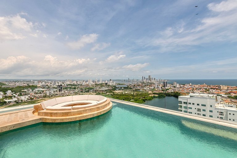 Oceanview 20th Fl/Rooftop Pool/Gym/Historic Center