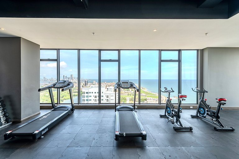 Oceanview 20th Fl/Rooftop Pool/Gym/Historic Center