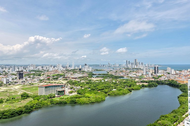 Oceanview 20th Fl/Rooftop Pool/Gym/Historic Center