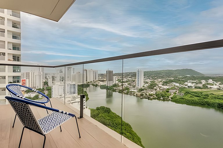 Modern 2BR Brand New/ Panoramic and Infinite Pool