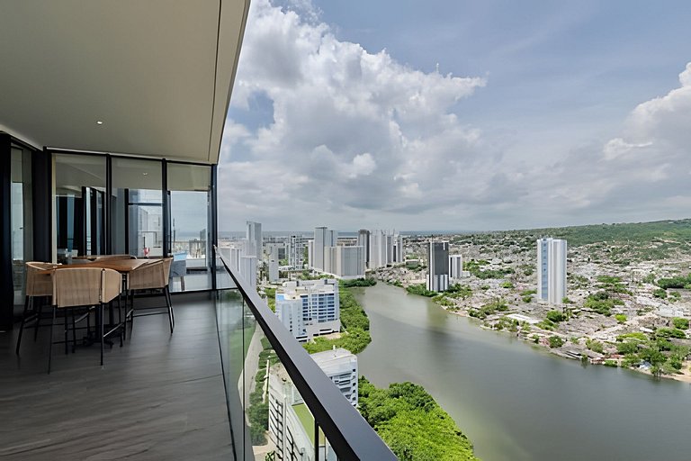 Modern 2BR Brand New/ Panoramic and Infinite Pool
