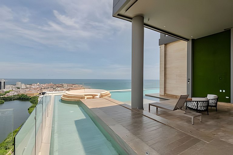 Modern 2BR Brand New/ Panoramic and Infinite Pool