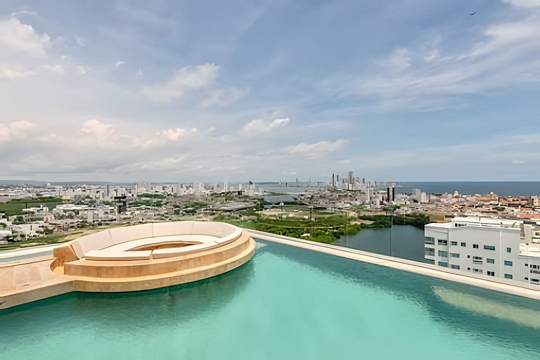 Modern 2BR Brand New/ Panoramic and Infinite Pool