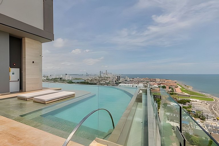 Modern 2BR Brand New/ Panoramic and Infinite Pool