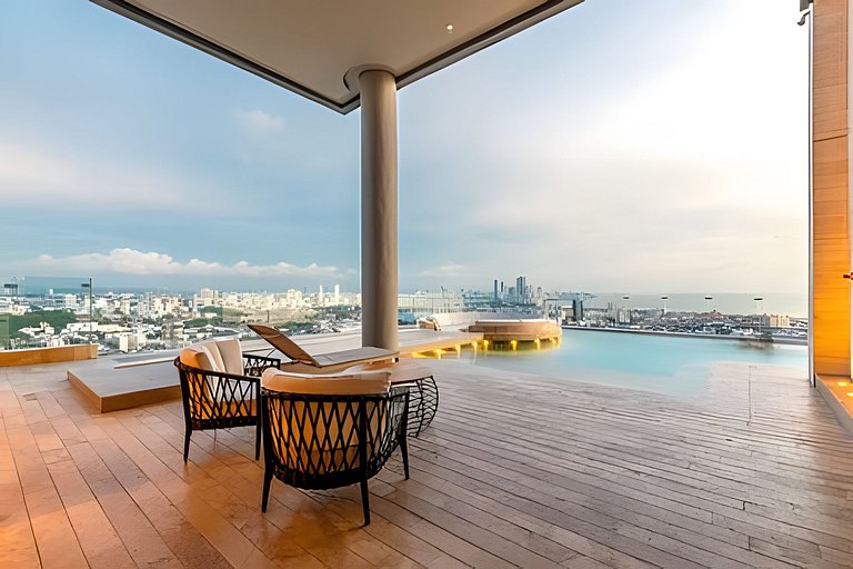 Modern 2BR Brand New/ Panoramic and Infinite Pool