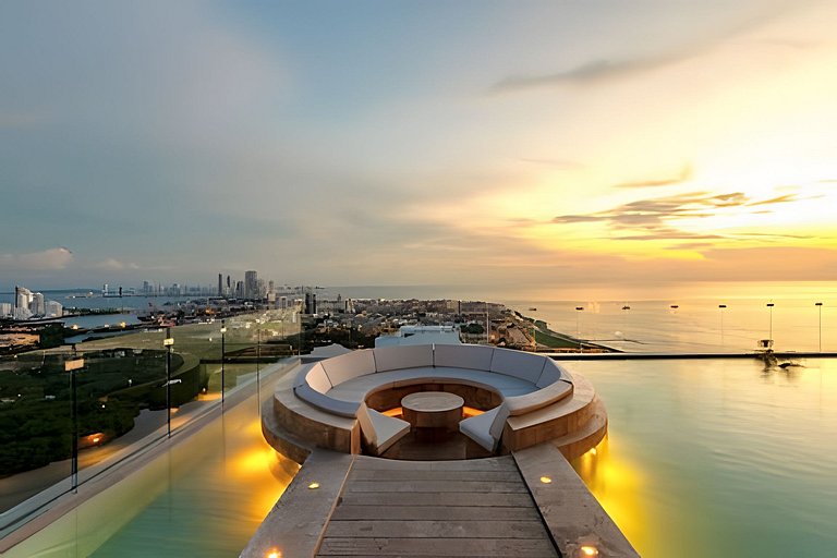 Modern 2BR Brand New/ Panoramic and Infinite Pool