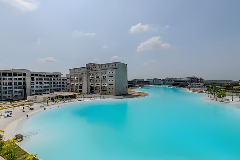 Mágico Oasis en Baia Kristal Vista a la Laguna 2BR