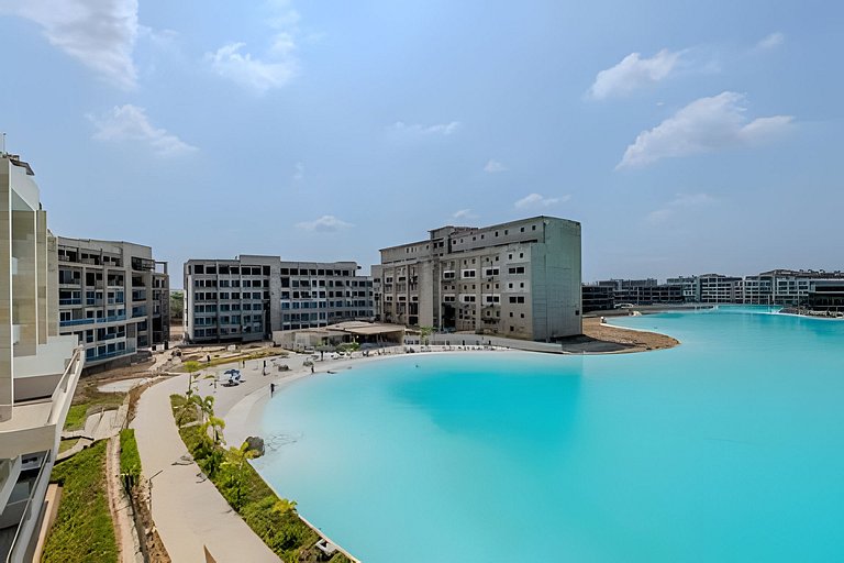 Mágico Oasis en Baia Kristal Vista a la Laguna 2BR