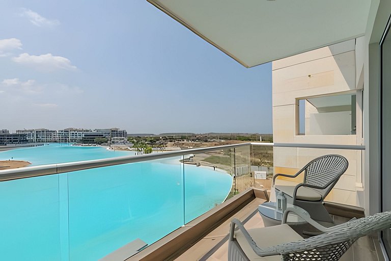 Mágico Oasis en Baia Kristal Vista a la Laguna 2BR