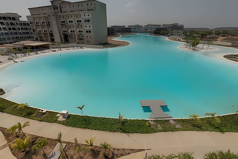 Mágico Oasis en Baia Kristal Vista a la Laguna 2BR