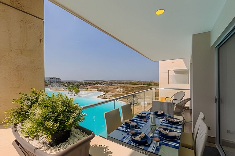 Mágico Oasis en Baia Kristal Vista a la Laguna 2BR