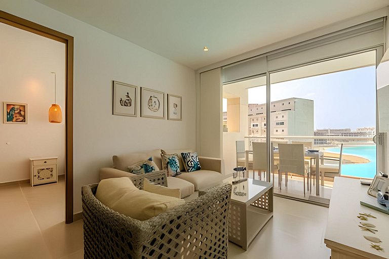 Mágico Oasis en Baia Kristal Vista a la Laguna 2BR