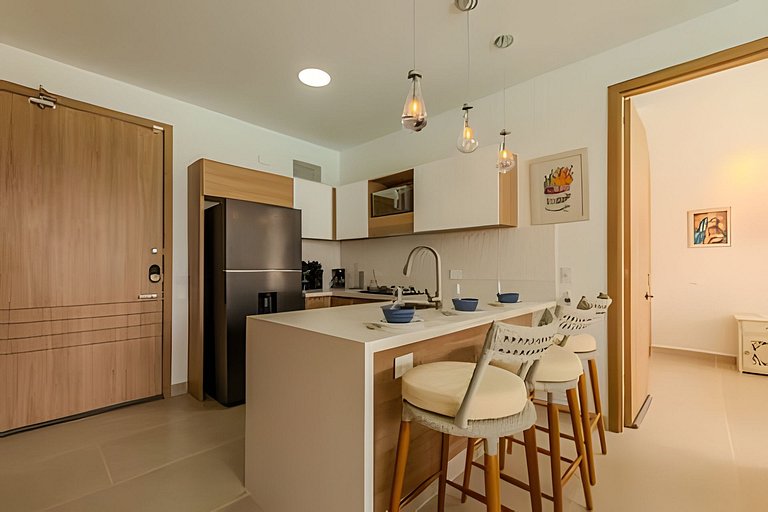 Mágico Oasis en Baia Kristal Vista a la Laguna 2BR