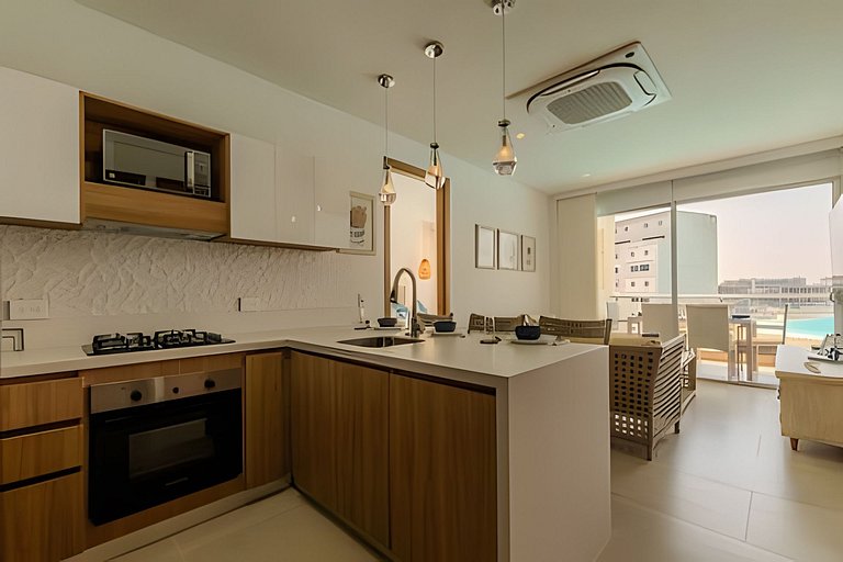 Mágico Oasis en Baia Kristal Vista a la Laguna 2BR