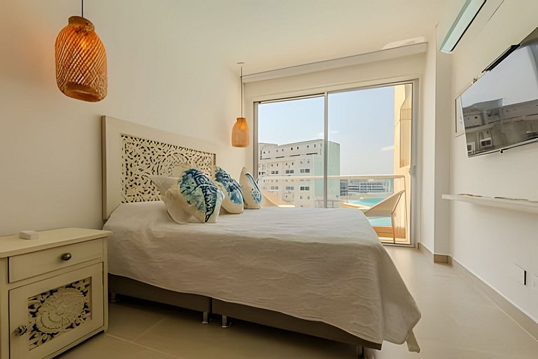 Mágico Oasis en Baia Kristal Vista a la Laguna 2BR