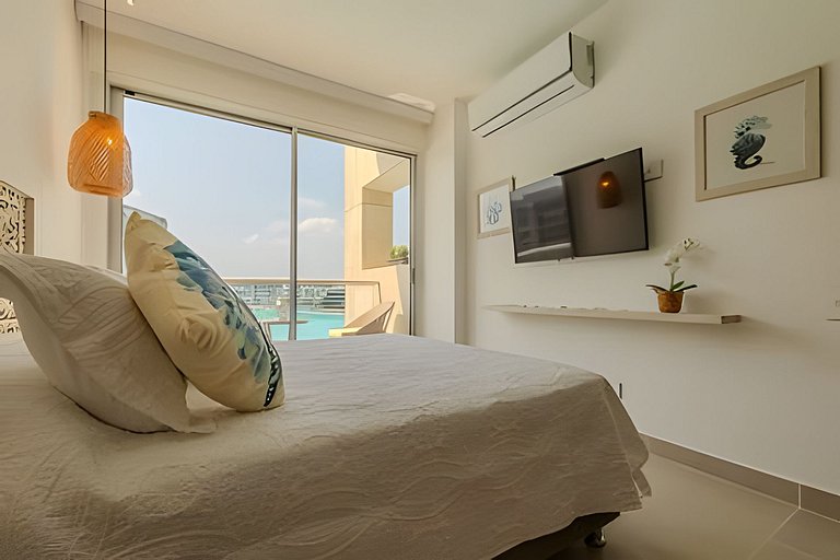 Mágico Oasis en Baia Kristal Vista a la Laguna 2BR