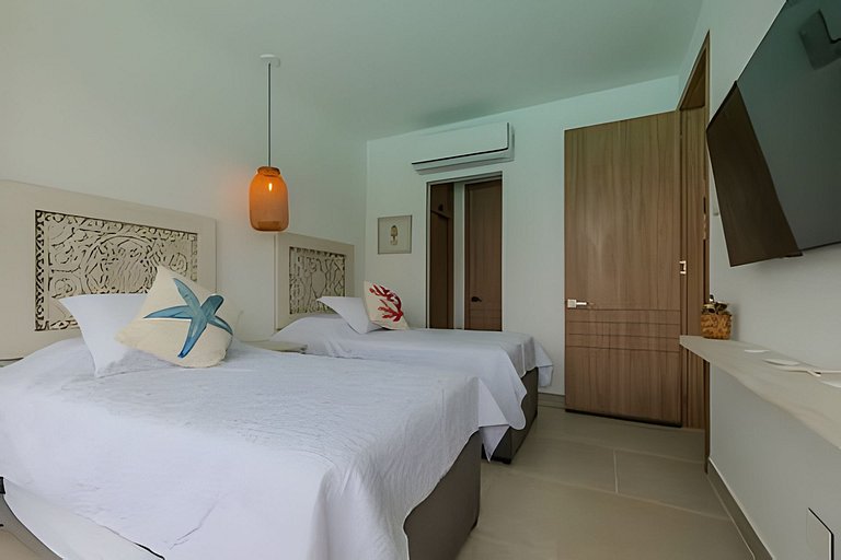 Mágico Oasis en Baia Kristal Vista a la Laguna 2BR