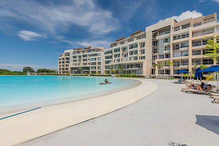 Mágico Oasis en Baia Kristal Vista a la Laguna 2BR