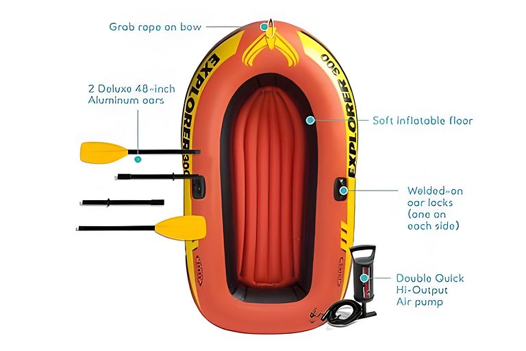 Vista a Laguna de Kristal + Bote inflable