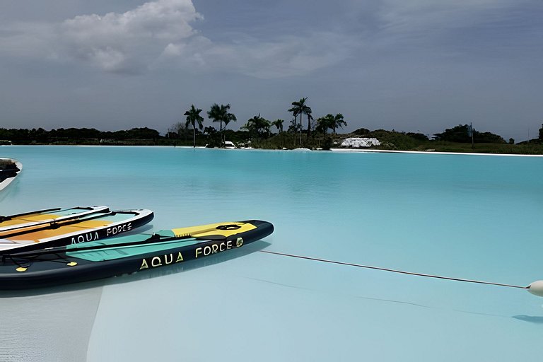 Vista a Laguna de Kristal + Bote inflable