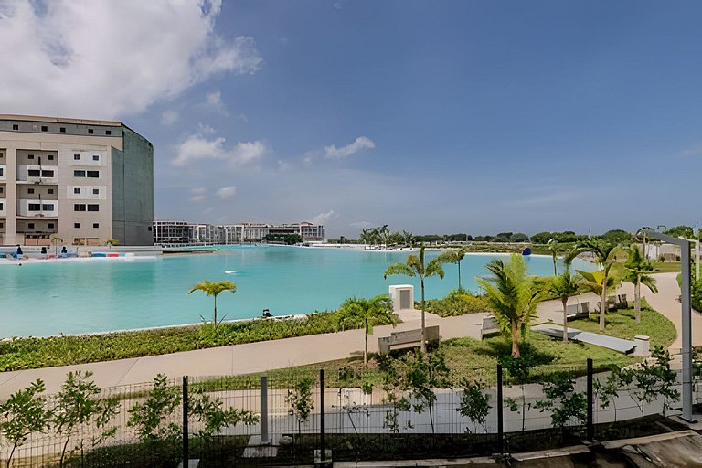 Vista a Laguna cristalina + 2 alc + parking
