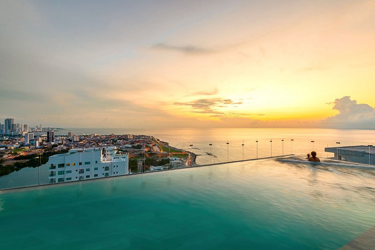 Oceanview 20th Fl/Rooftop Pool/Gym/Historic Center