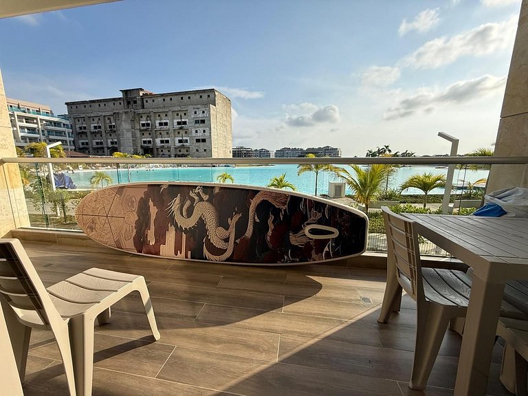 Vista a Laguna cristalina + 2 alc + parking