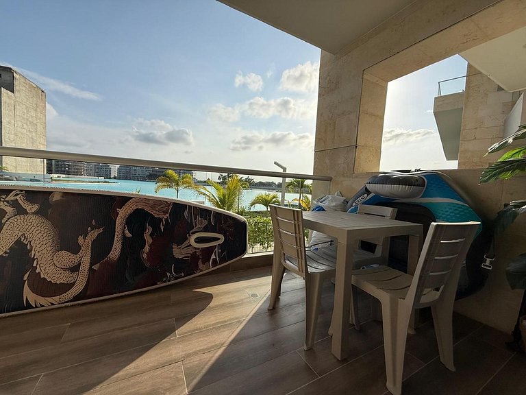 Vista a Laguna cristalina + 2 alc + parking