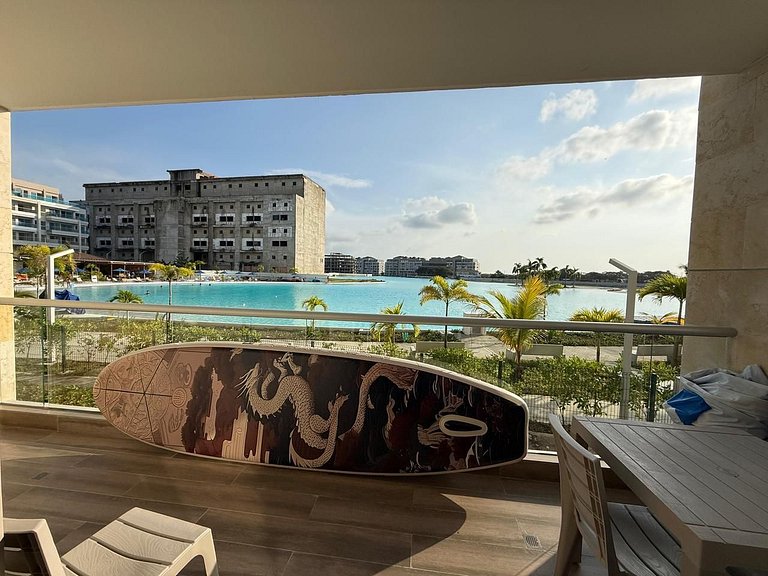 Vista a Laguna cristalina + 2 alc + parking