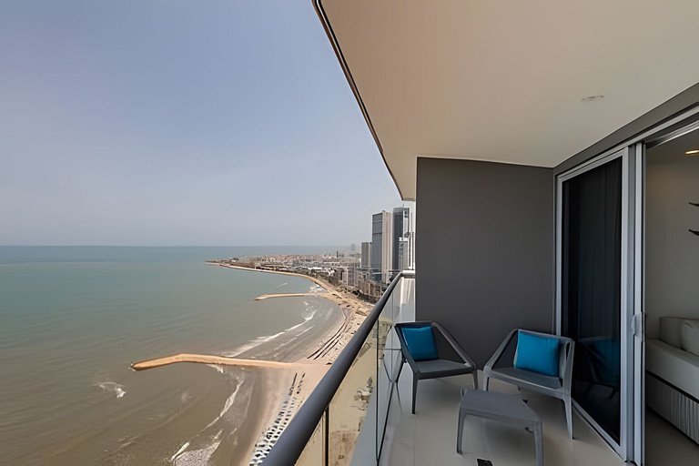 Exclusivo apartamento/ vista al mar/ piso 36