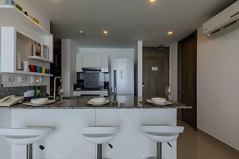 Exclusivo apartamento/ vista al mar/ piso 36