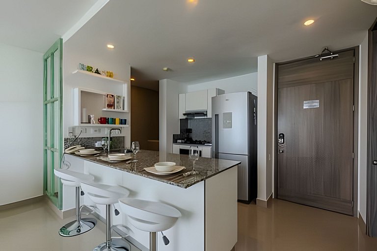 Exclusivo apartamento/ vista al mar/ piso 36