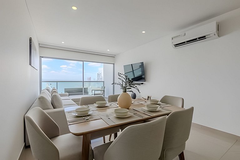 Exclusivo apartamento con vista a la bahía piso 22