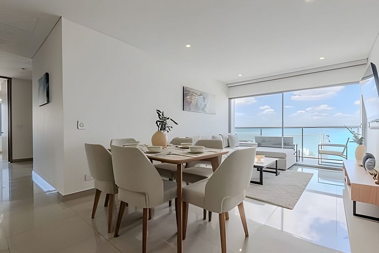 Exclusivo apartamento con vista a la bahía piso 22