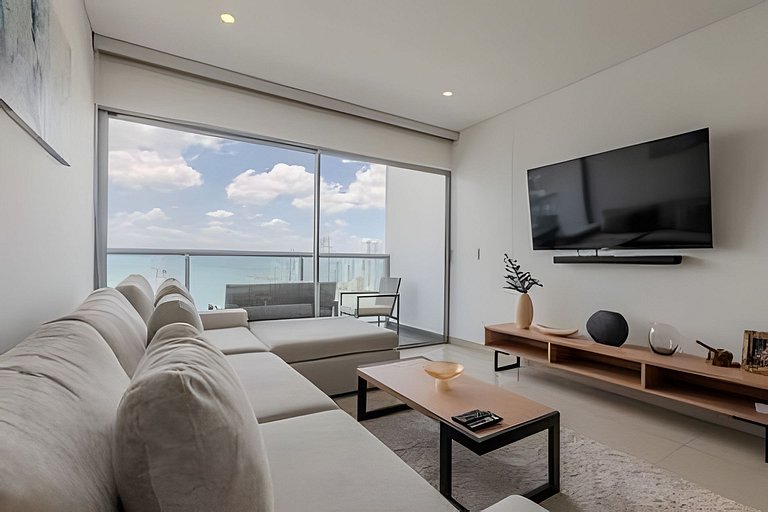 Exclusivo apartamento con vista a la bahía piso 22