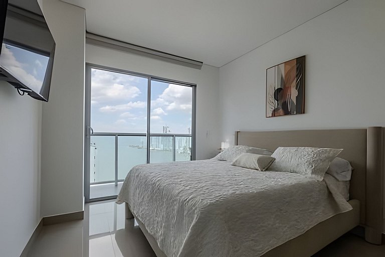 Exclusivo apartamento con vista a la bahía piso 22
