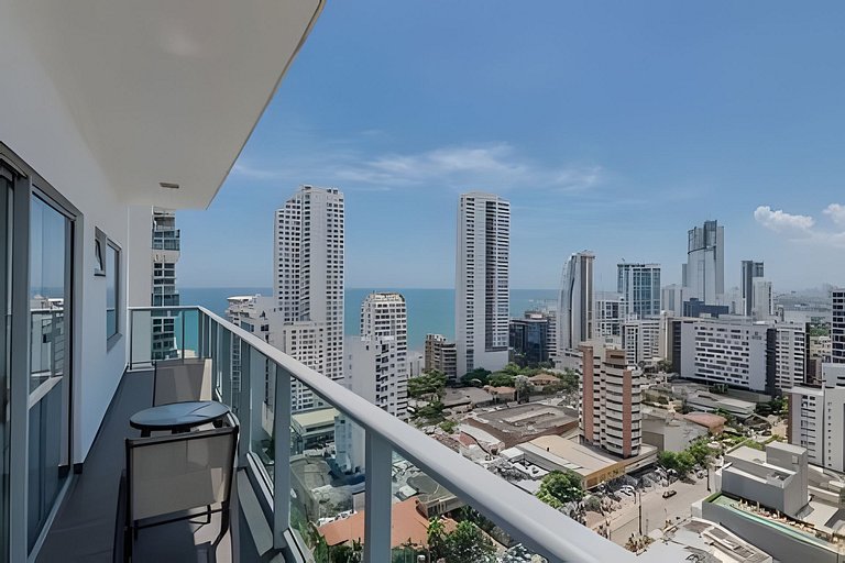 Exclusivo apartamento con vista a la bahía piso 22