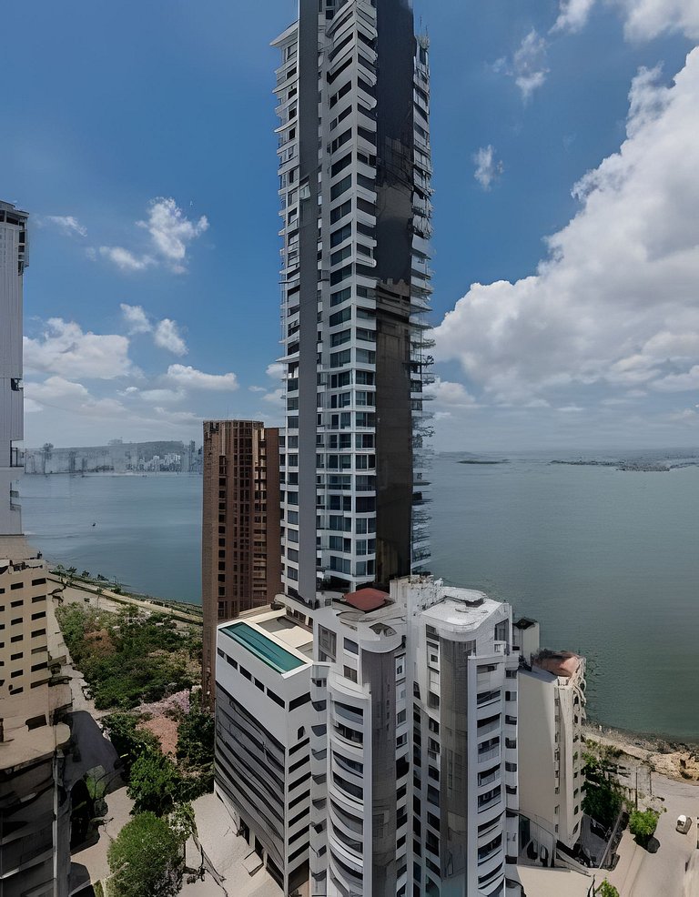 Exclusivo apartamento con vista a la bahía piso 22