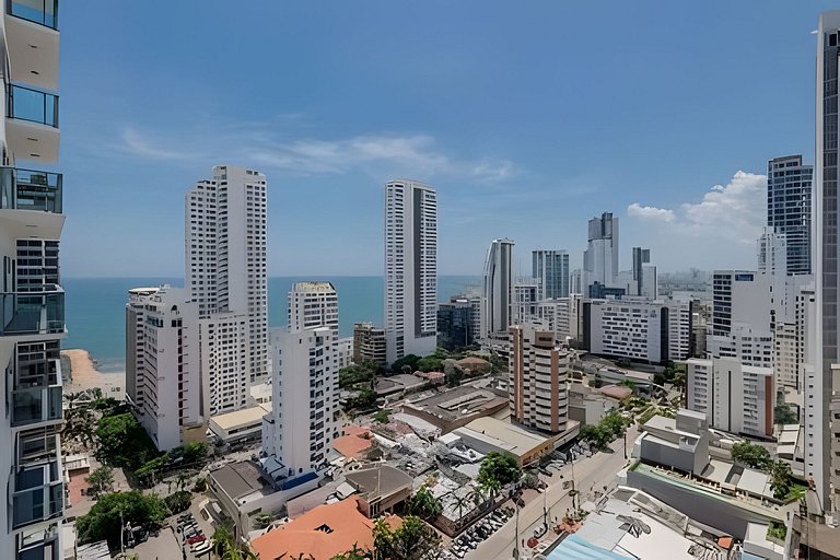Exclusivo apartamento con vista a la bahía piso 22