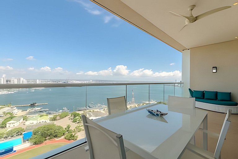 Luxury H2/ Piso 19/ Sea Bay View & Historic Center