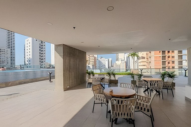Estrena lujo en Bocagrande, vista a Bahia piso 33