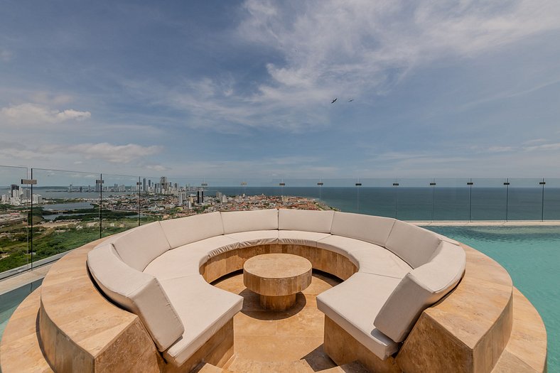 Espectacular Vista al Mar and Historic Center 2BR