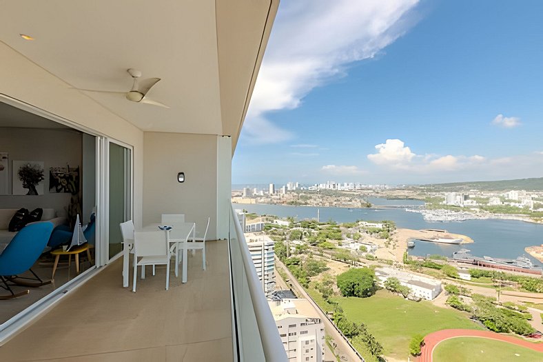 Luxury H2 piso 19 / Sea Bay View & Historic Center