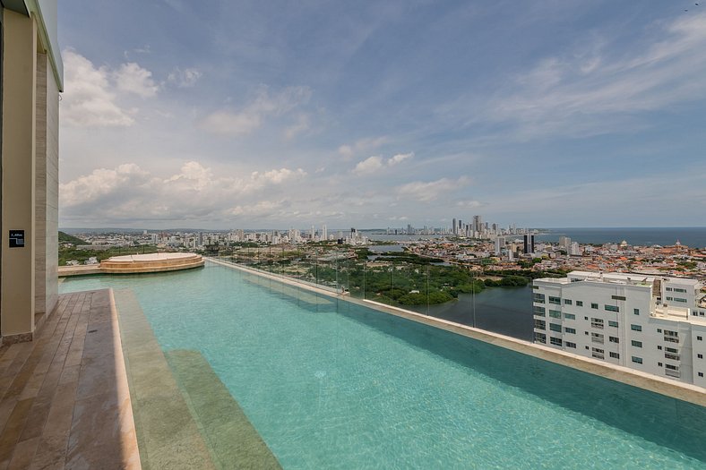 New Apt Beautiful Sea View and Walled City 2BR