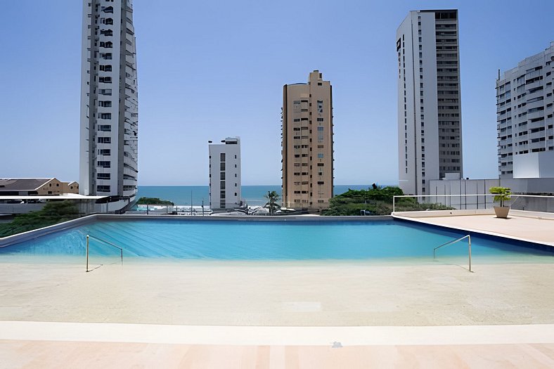 Panoramic Sea View 2 BR/Pool, Gym